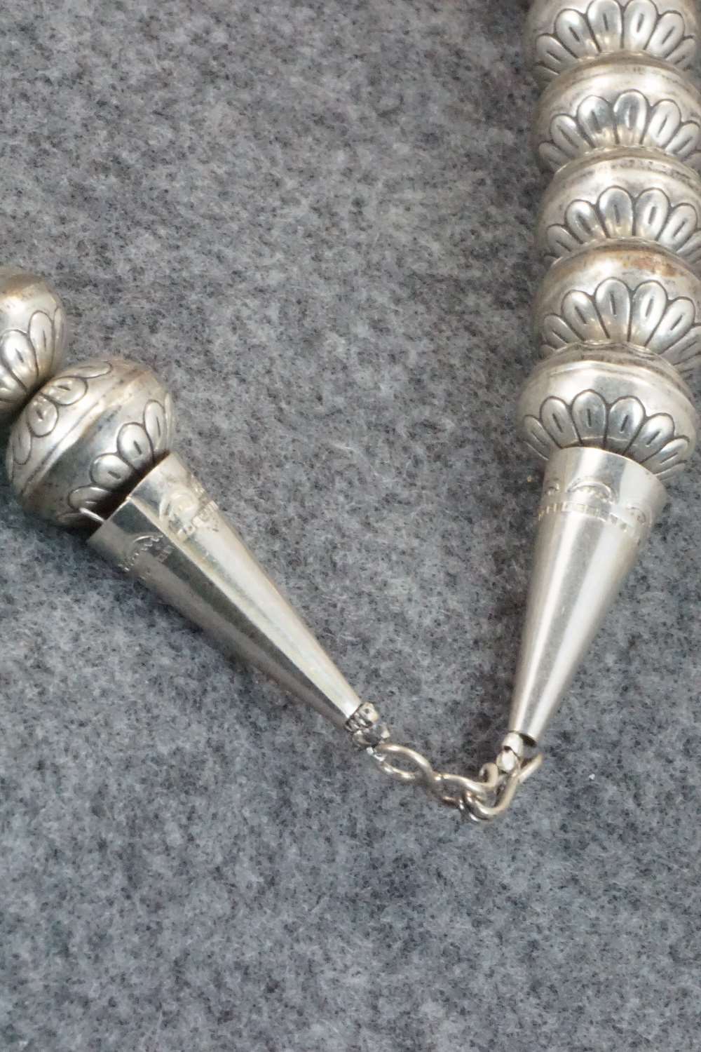 Sterling Silver Navajo Pearl Necklace - Navajo