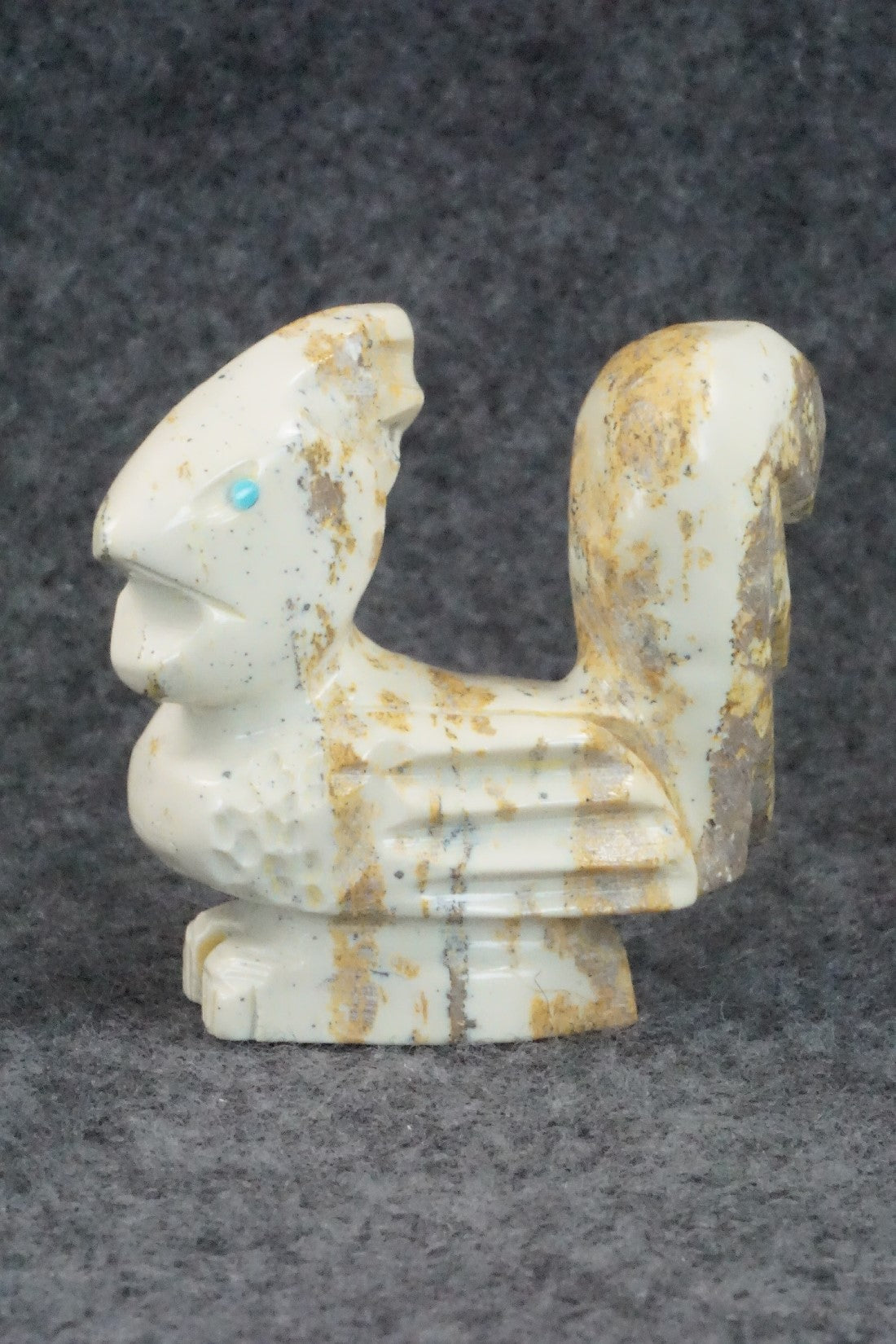 Road Runner Zuni Fetish Carving - Gilbert Lonjose