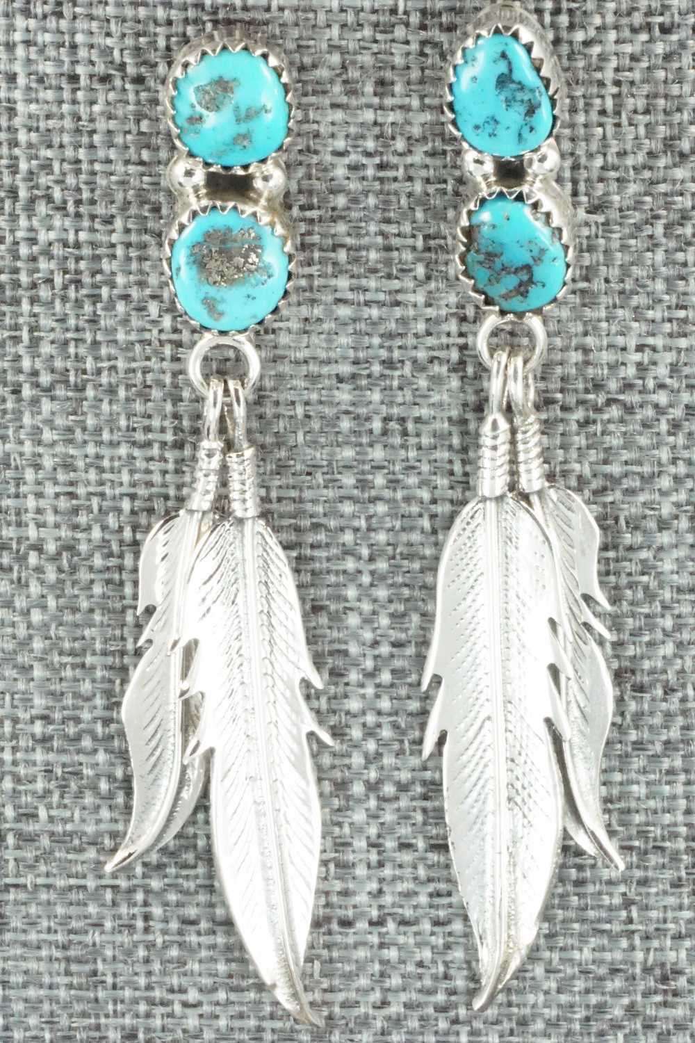 Turquoise & Sterling Silver Earrings - Annie Spencer