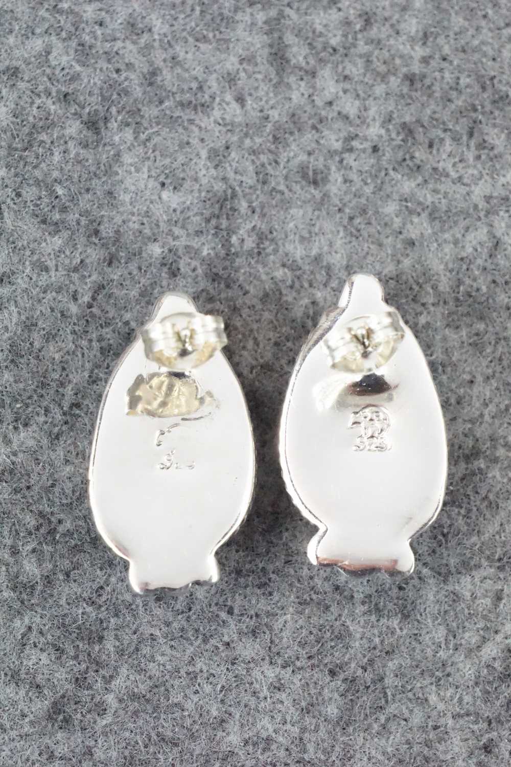 Turquoise & Sterling Silver Earrings - Louise Joe