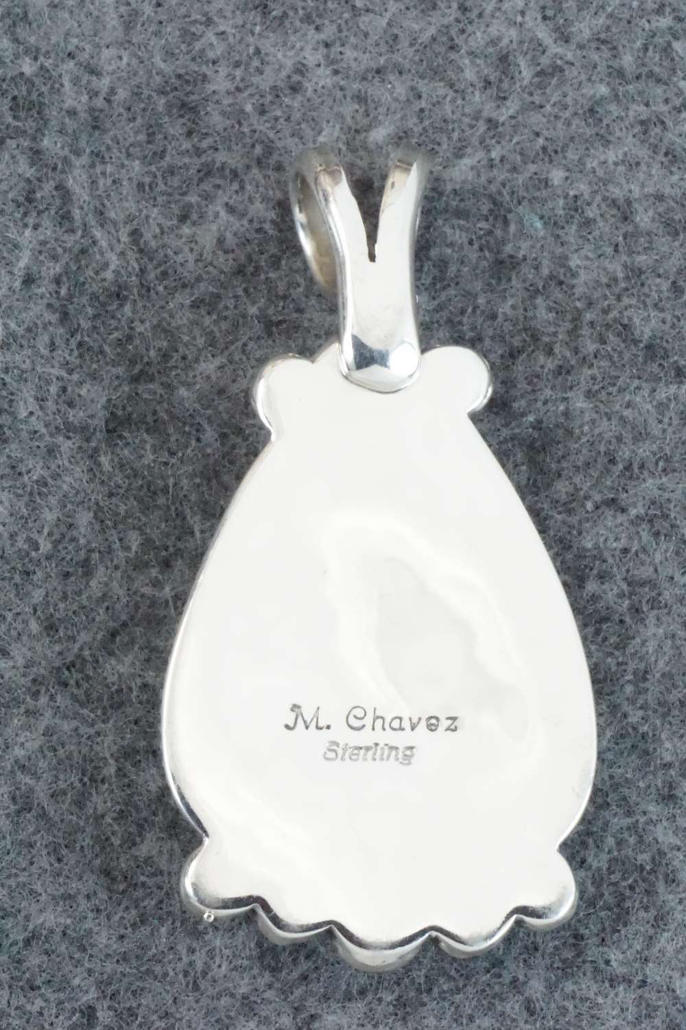Turquoise & Sterling Silver Pendant - Michael Chavez