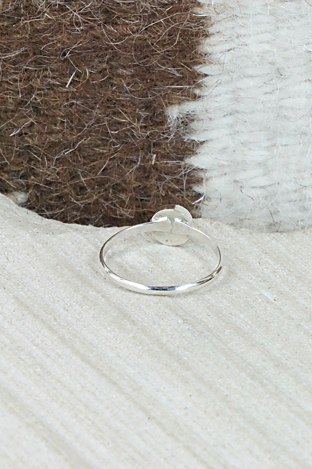 Opalite & Sterling Silver Ring - Arlinda Lalio - Size 4.5