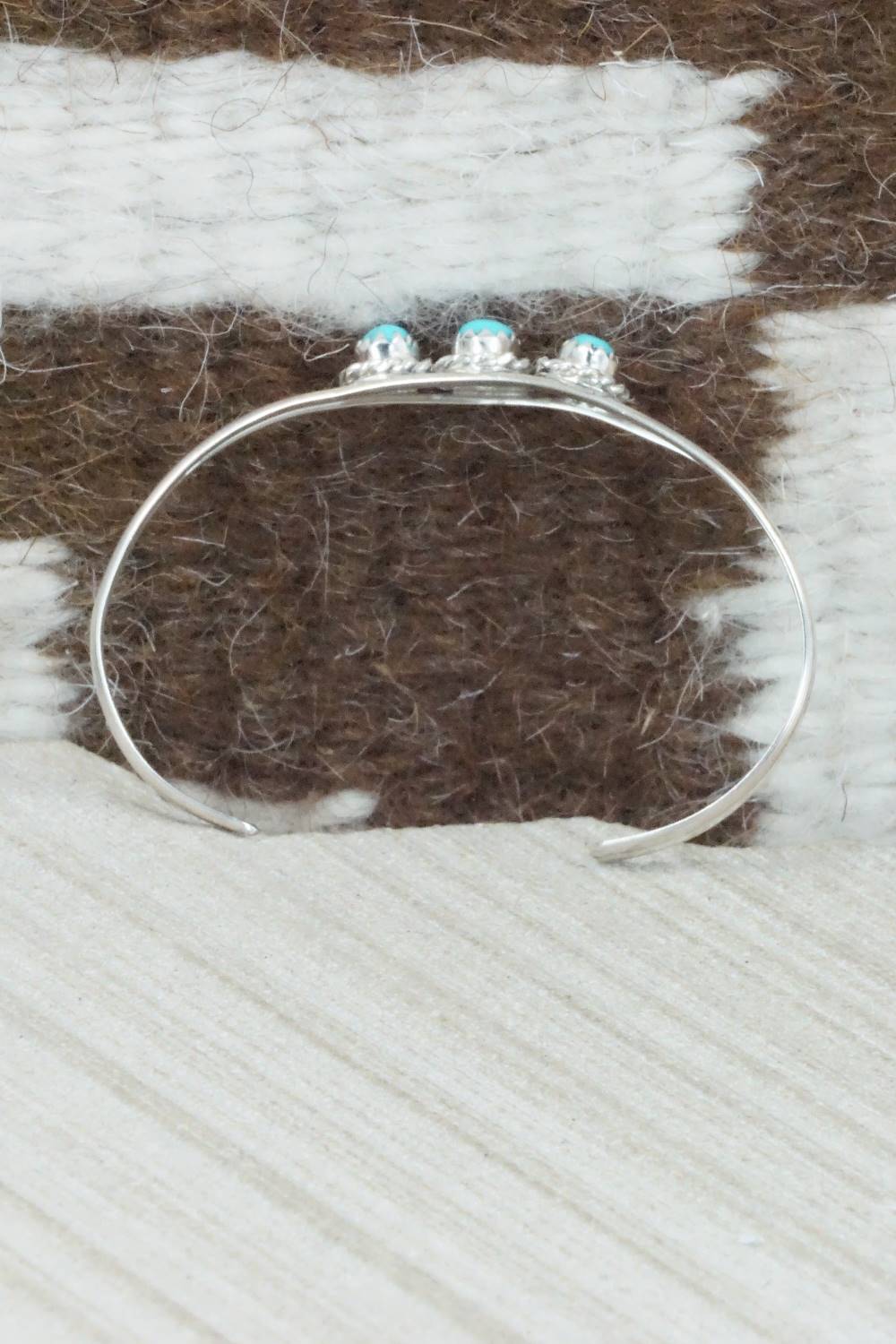 Turquoise and Sterling Silver Bracelet - Elton Cadman