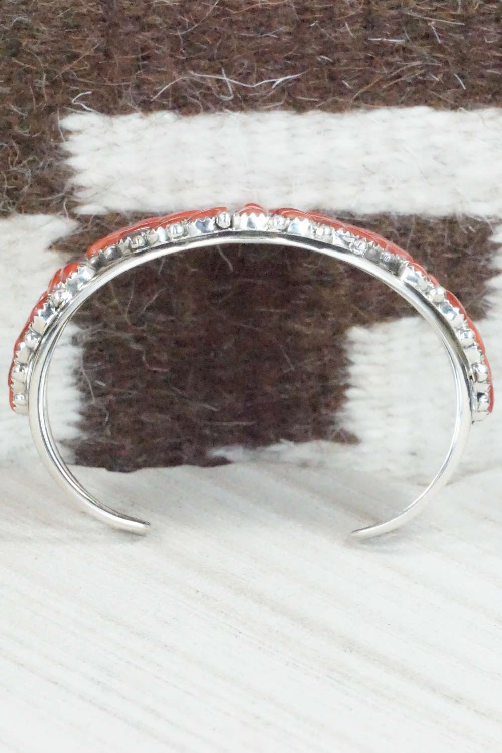 Coral & Sterling Silver Bracelet - Justina Wilson