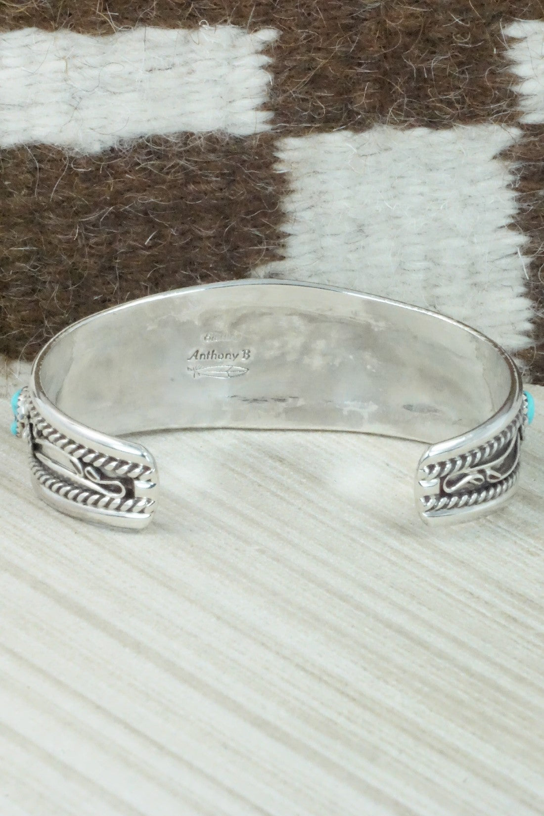 Turquoise & Sterling Silver Bracelet - Anthony Brown