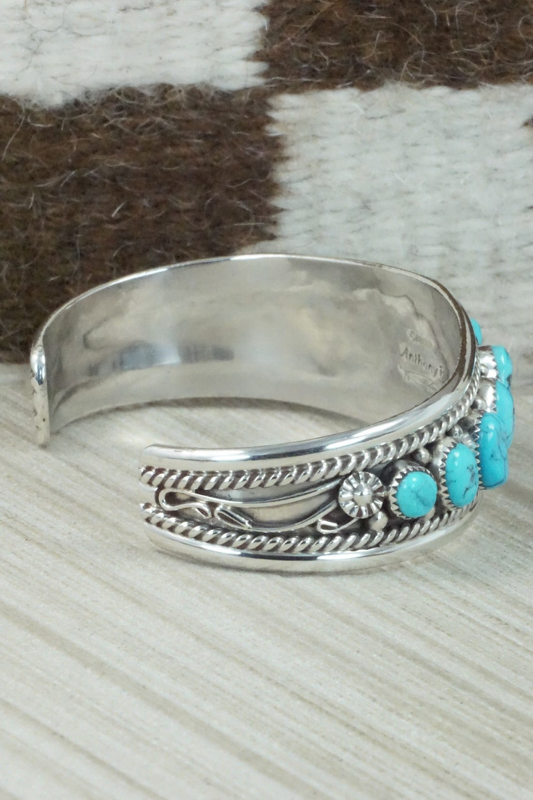 Turquoise & Sterling Silver Bracelet - Anthony Brown