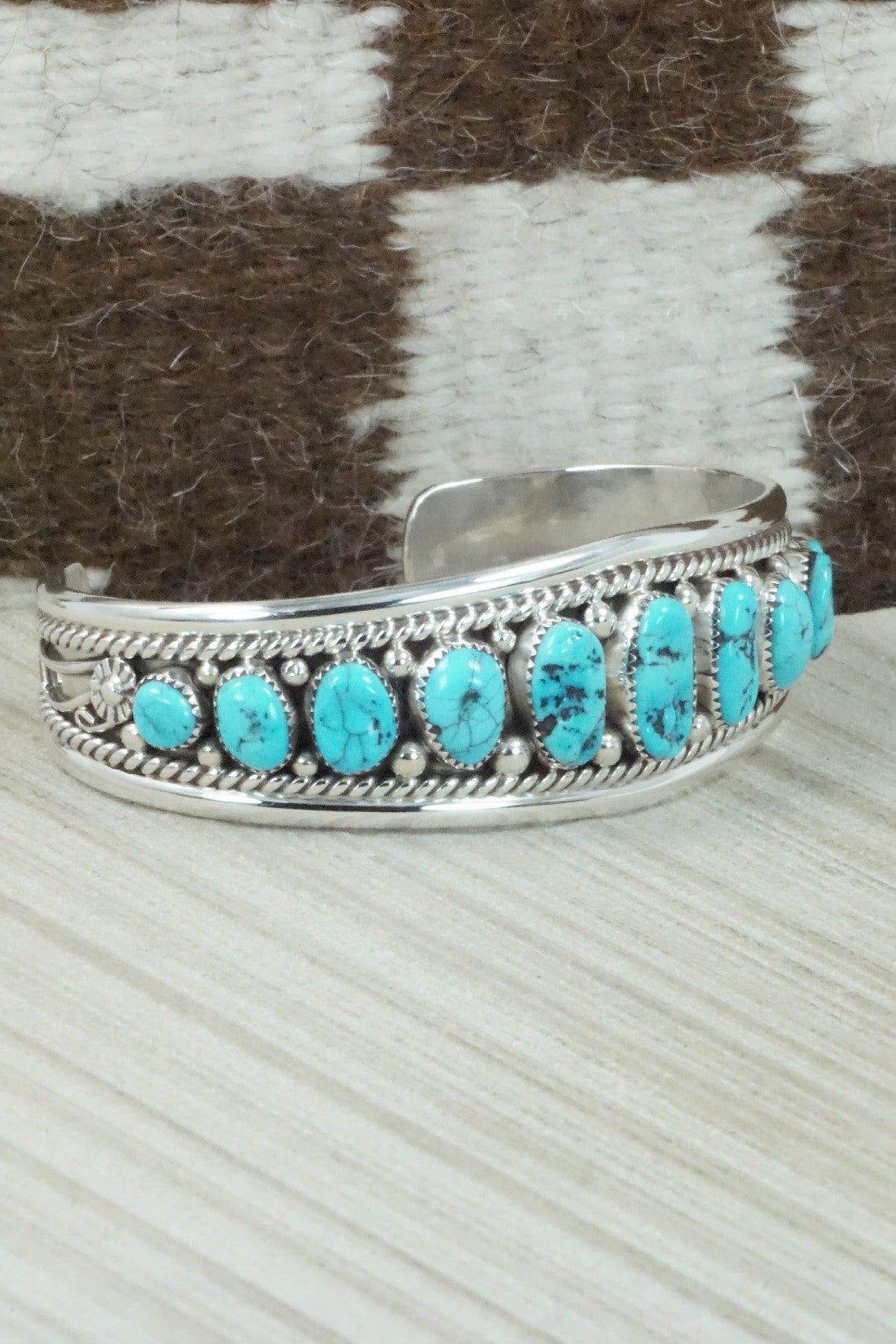Turquoise & Sterling Silver Bracelet - Anthony Brown