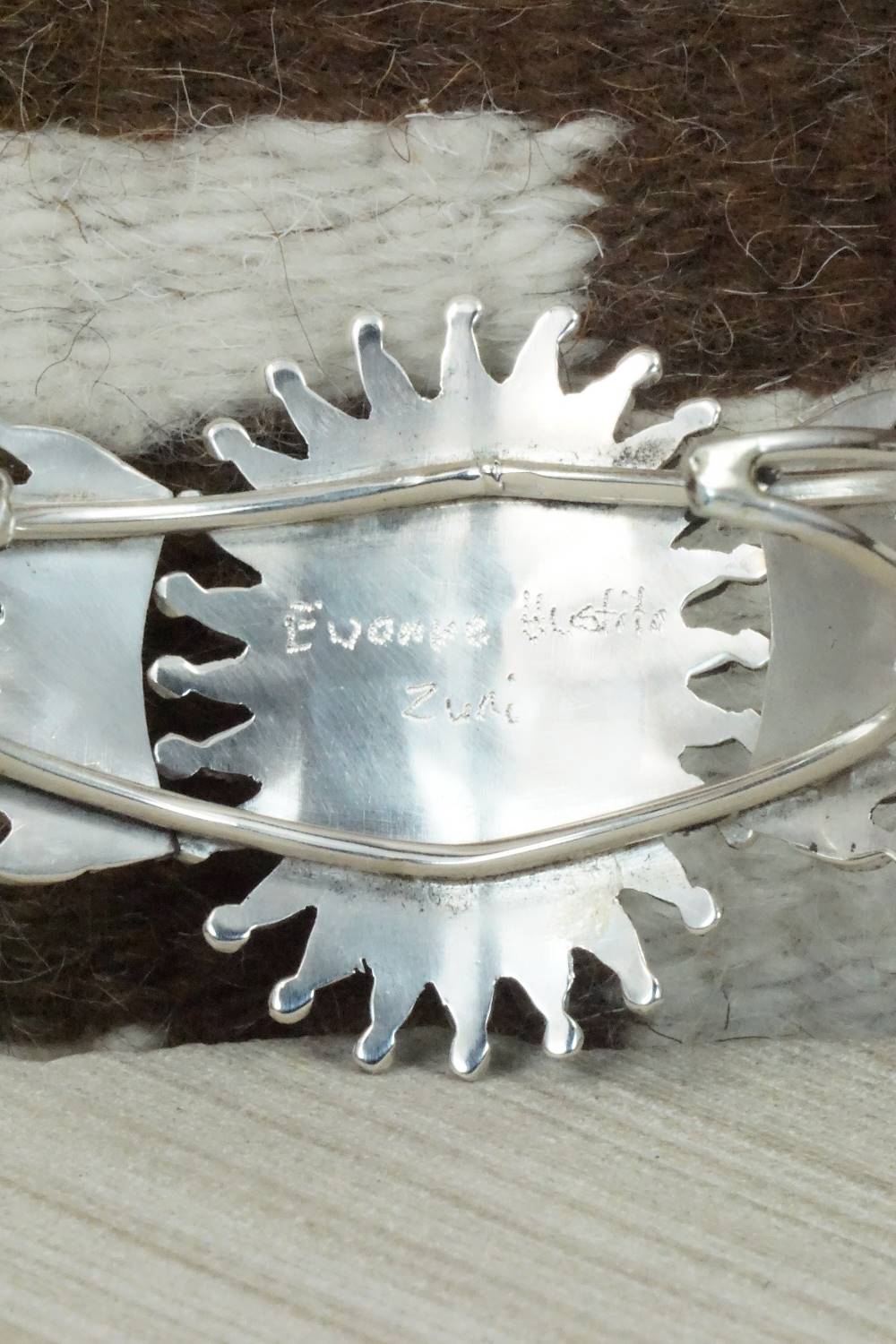 Turquoise & Sterling Silver Bracelet - Evonne Hustito