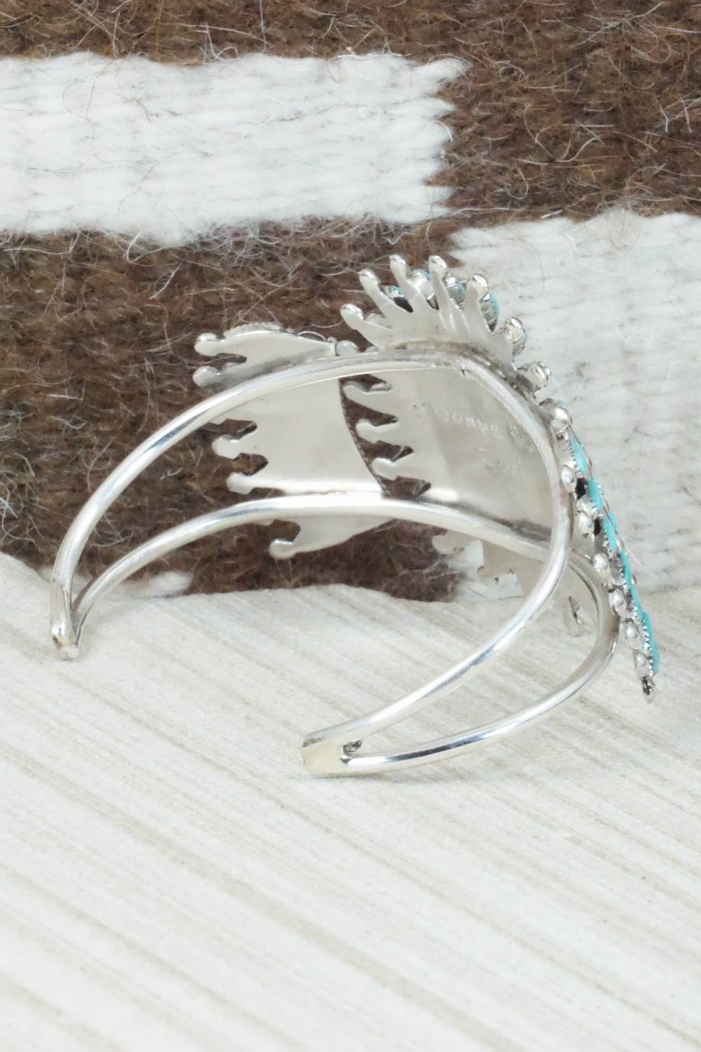 Turquoise & Sterling Silver Bracelet - Evonne Hustito