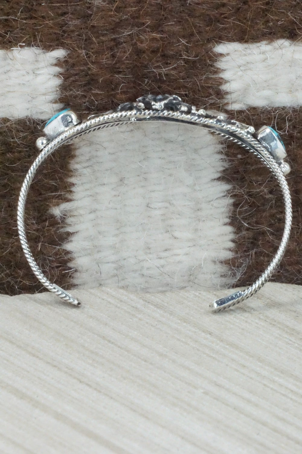 Turquoise & Sterling Silver Bracelet - Bobby Platero