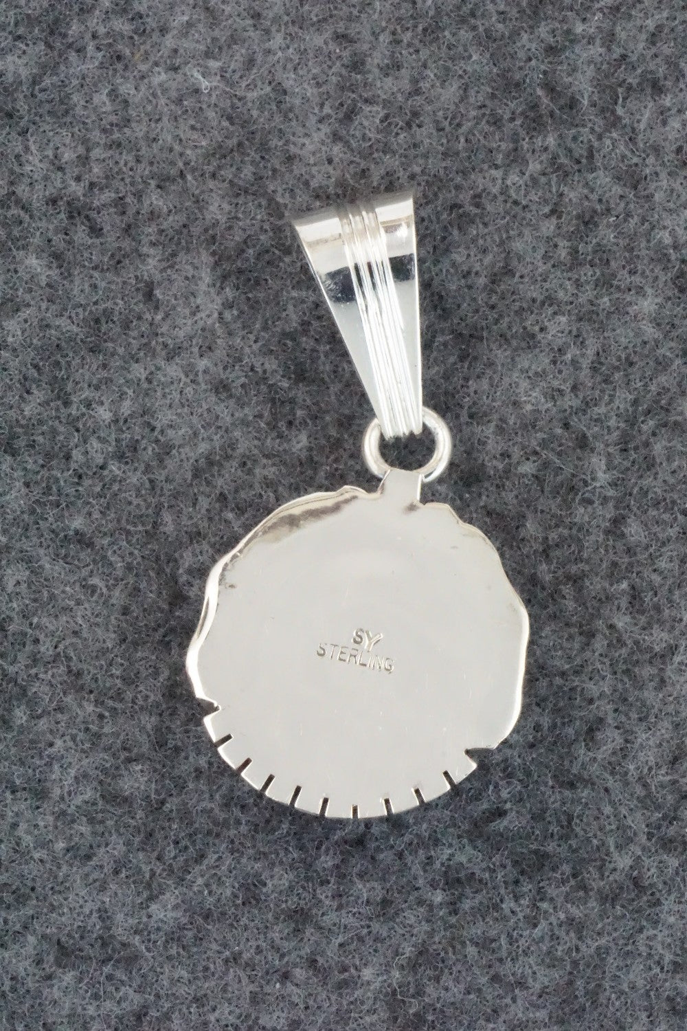 Turquoise & Sterling Silver Pendant - Samuel Yellowhair