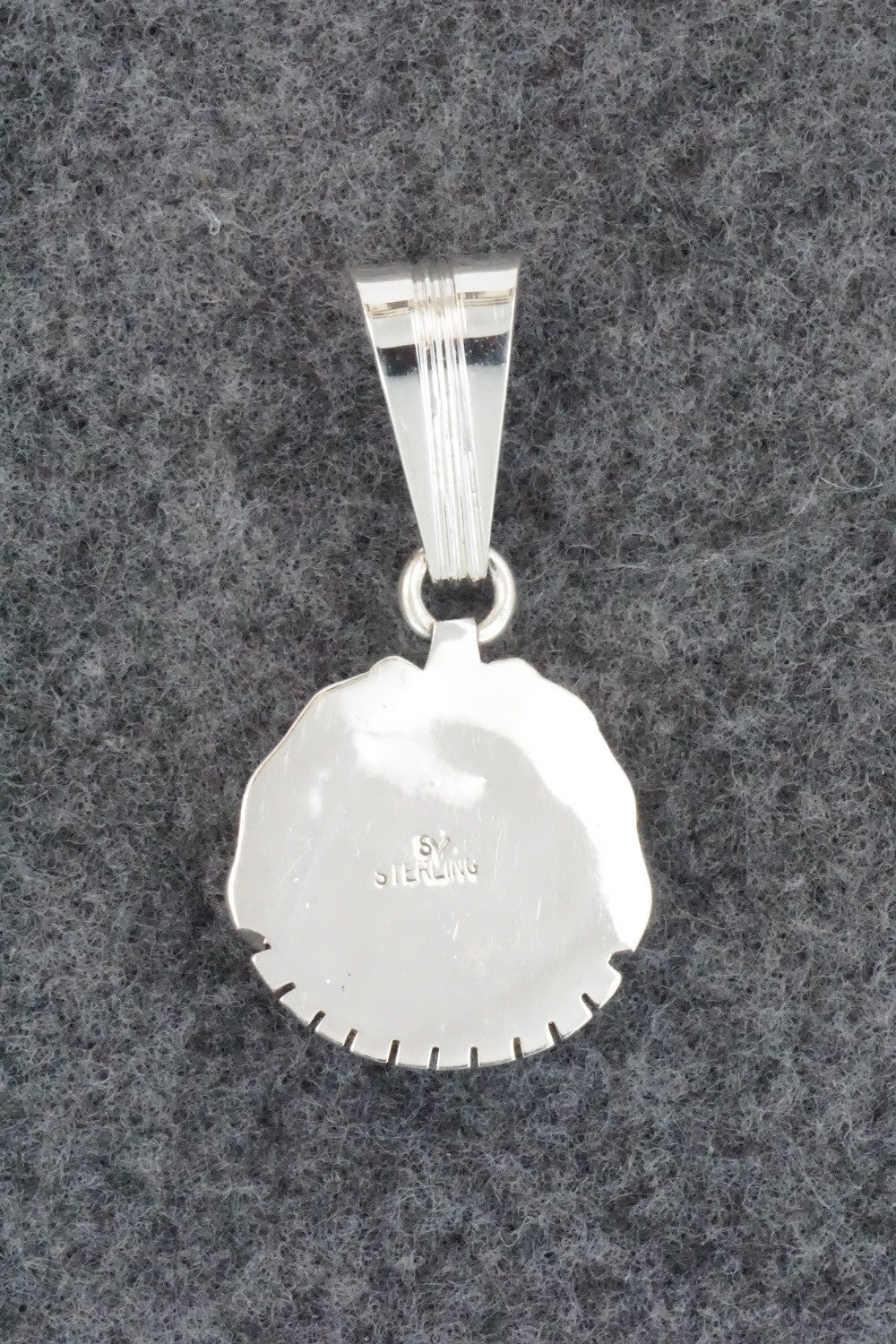 Turquoise & Sterling Silver Pendant - Samuel Yellowhair