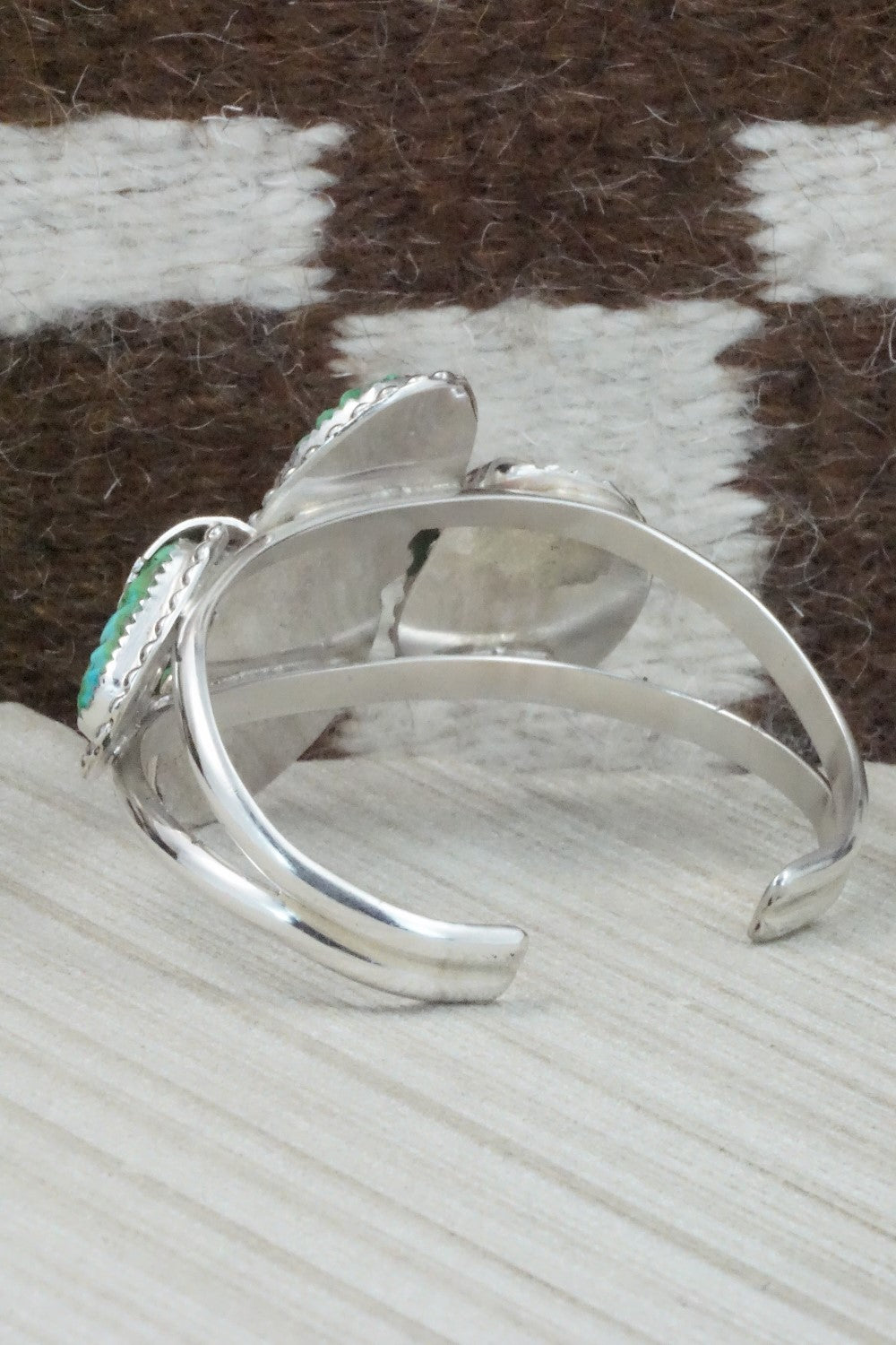 Turquoise & Sterling Silver Bracelet - Lyolita Tsattie