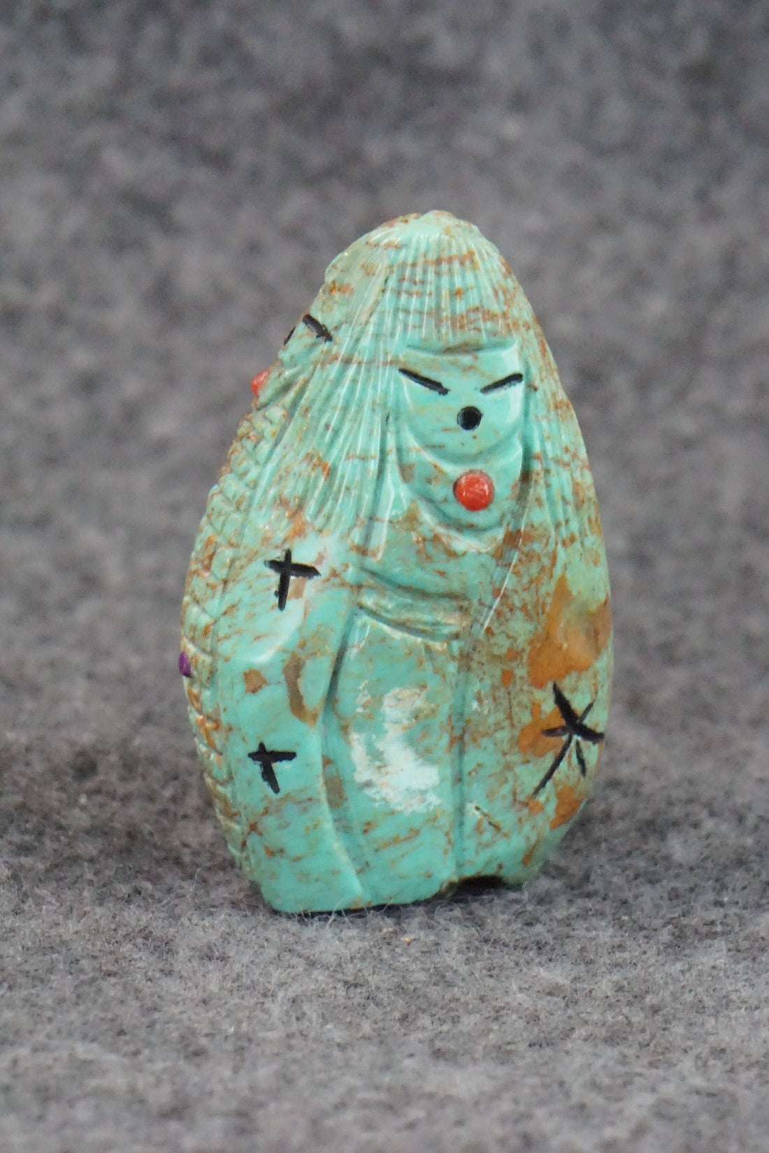 Corn Maiden Zuni Fetish Carving - Sandra Quandelacy
