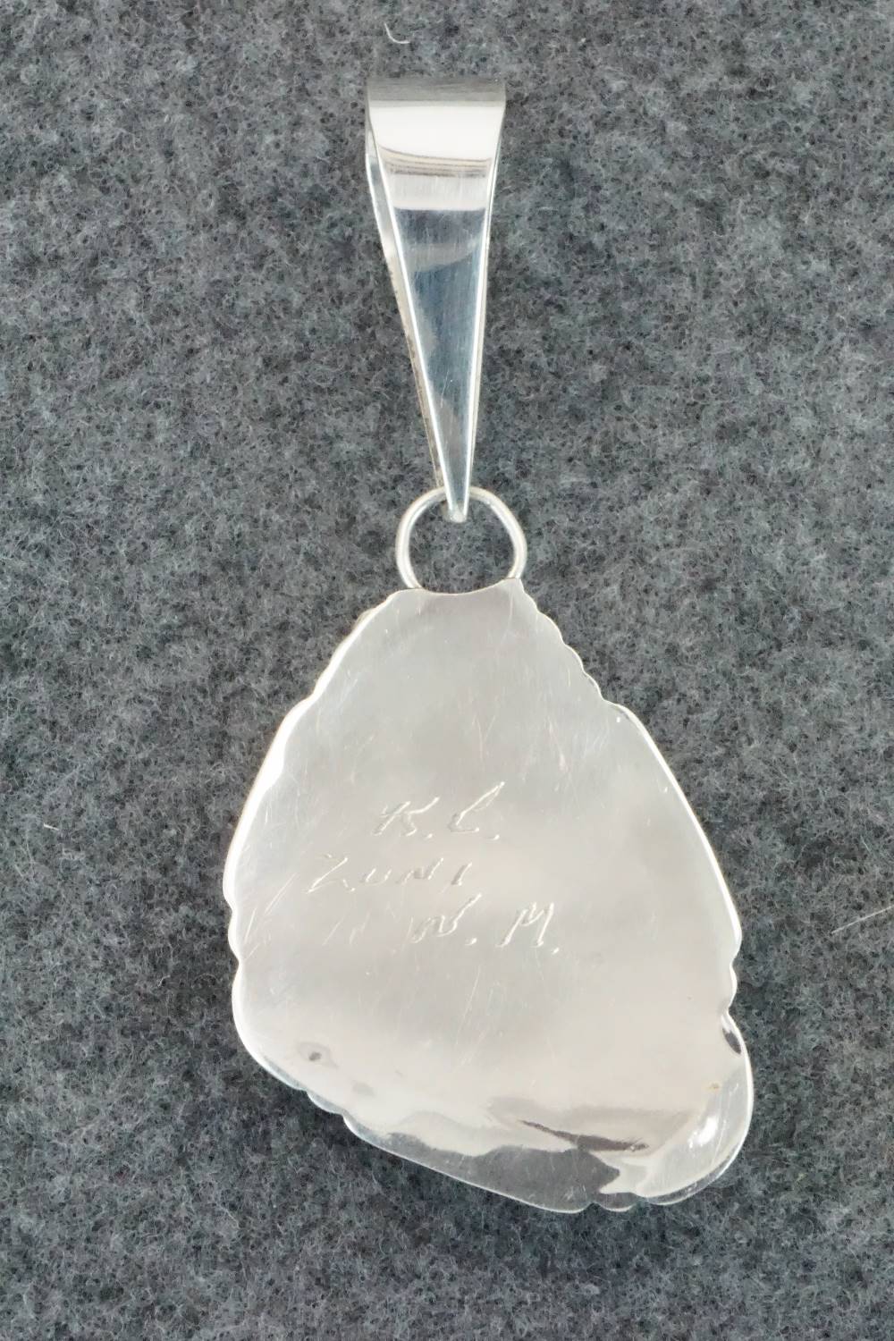 Turquoise & Sterling Silver Pendant - Kenny Calavaza