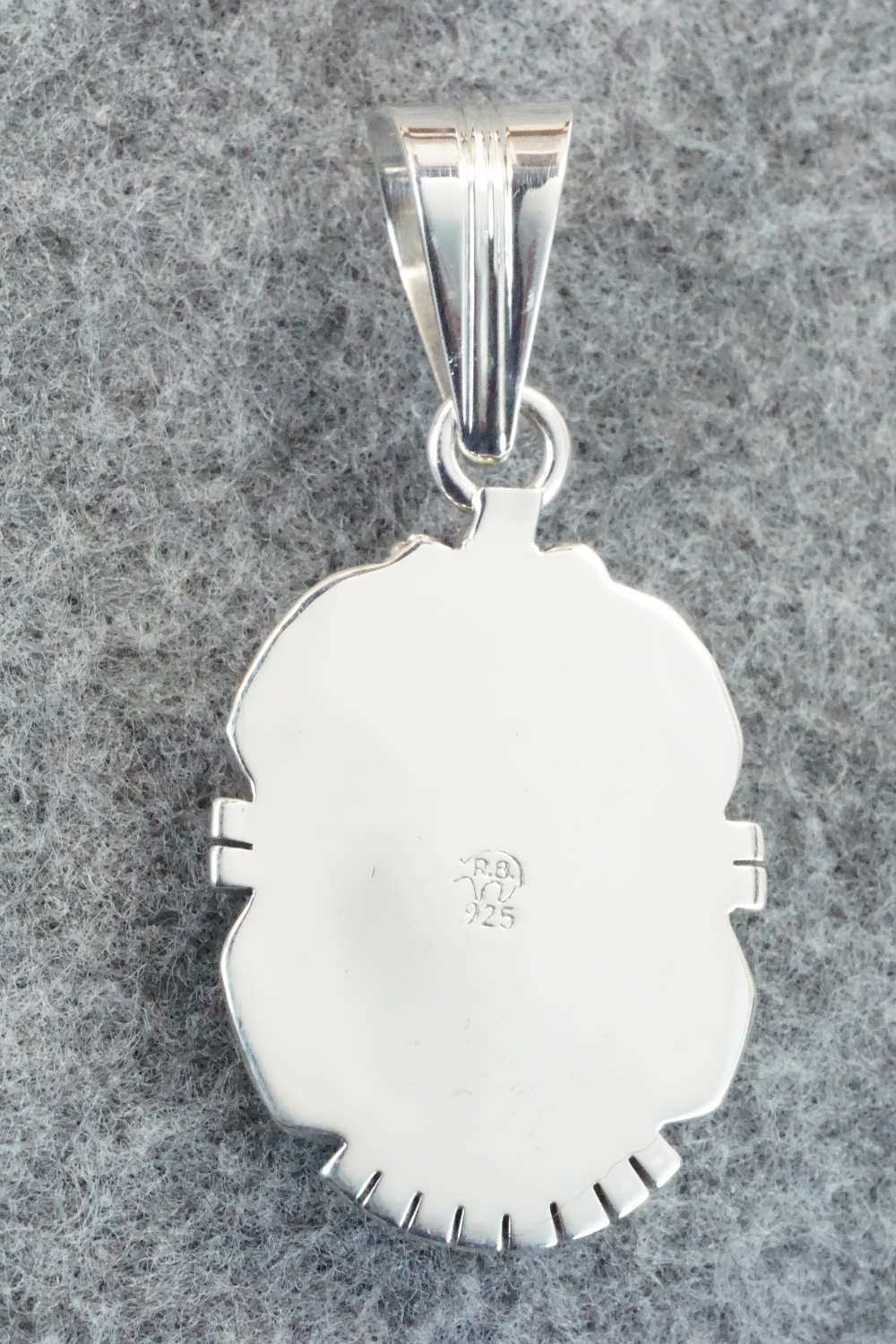 Turquoise & Sterling Silver Pendant - Samuel Yellowhair