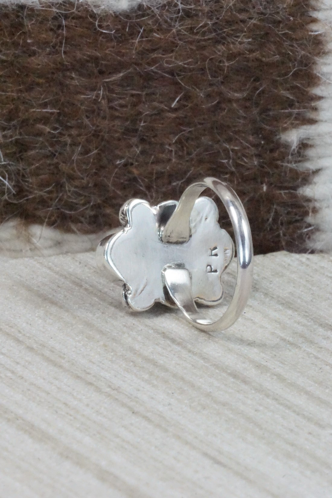 Turquoise & Sterling Silver Ring - Priscilla Reeder - Size 8