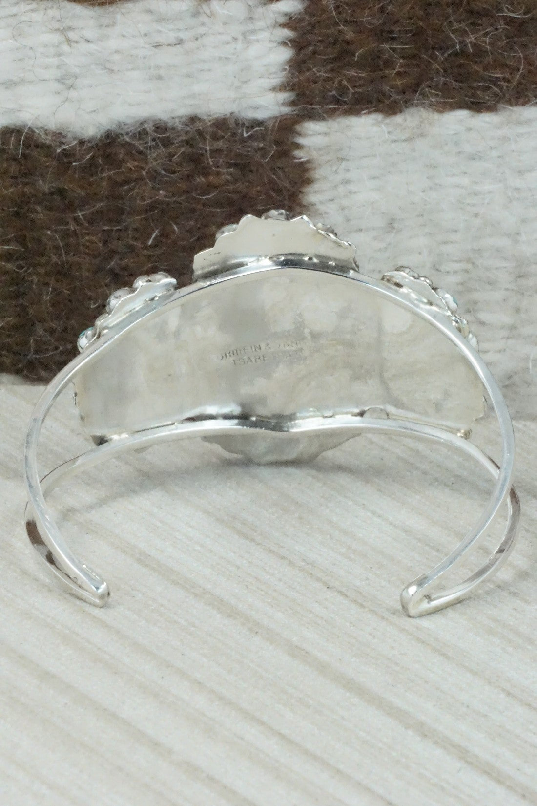Turquoise & Sterling Silver Bracelet - Vangie Tsabatsaye