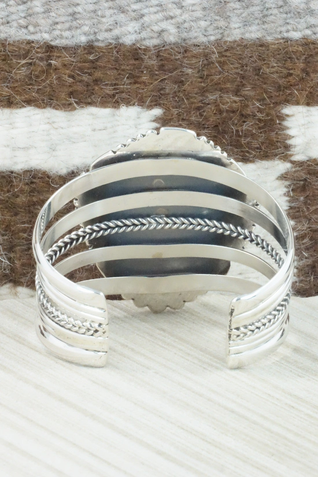 Turquoise & Sterling Silver Bracelet - Alvin Joe