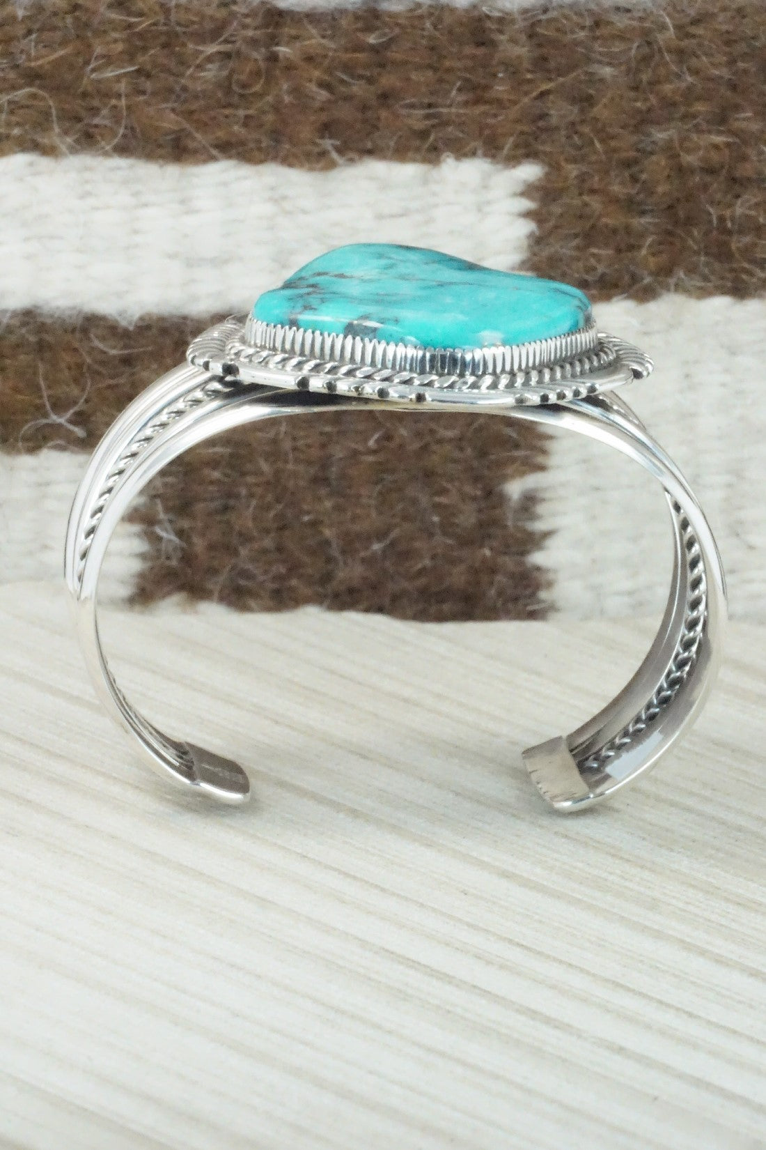 Turquoise & Sterling Silver Bracelet - Alvin Joe