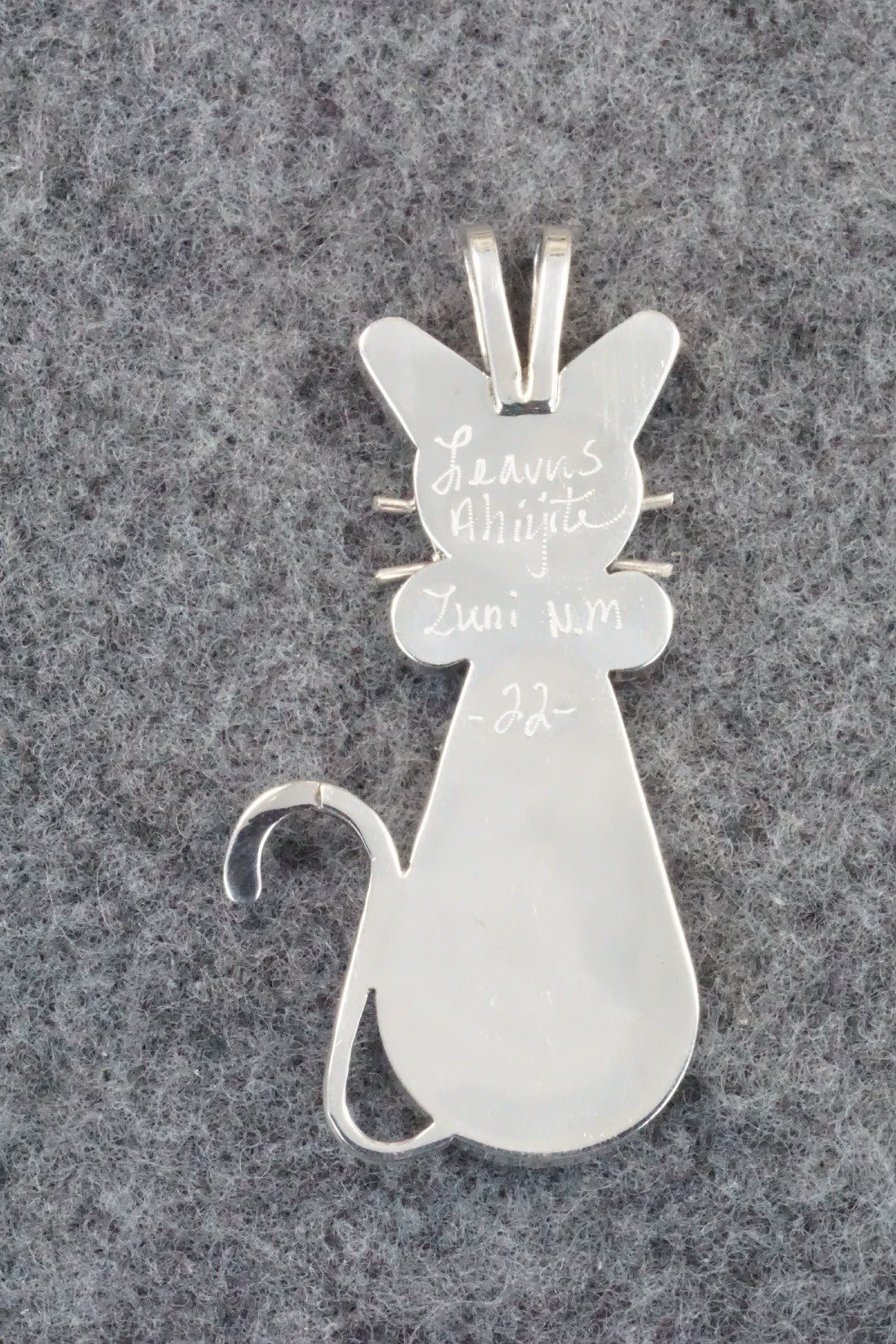 Wild Horse, Turquoise & Sterling Silver Pendant - Leavus Ahiyite