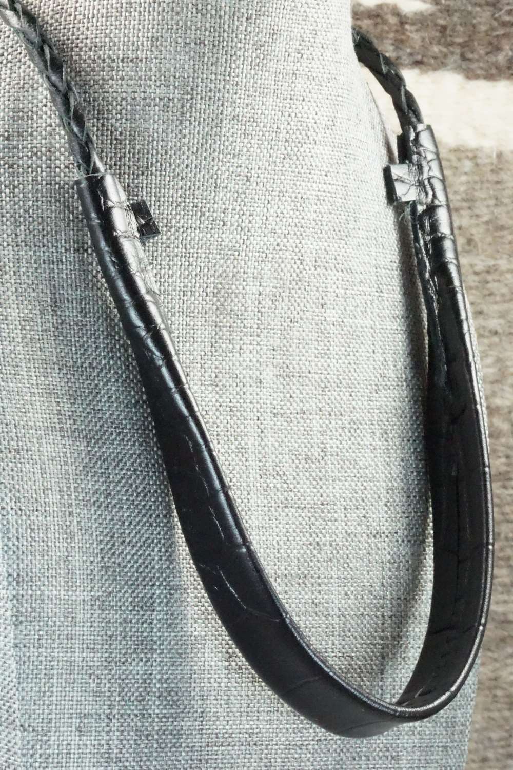 Mother of Pearl & Sterling Silver Inlay Bolo Tie - Pauline Lonjose