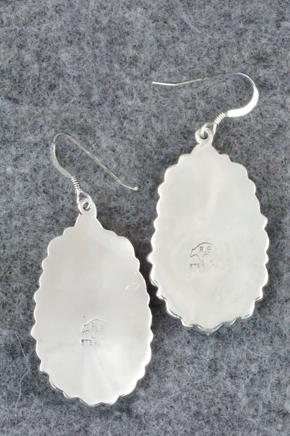 Lapis and Sterling Silver Earrings - Navajo