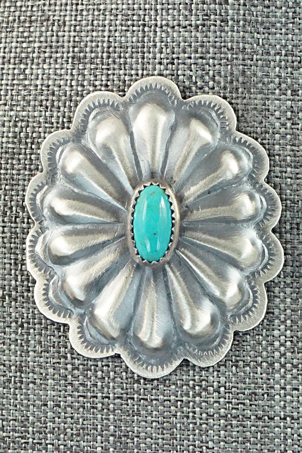 Turquoise & Sterling Silver Earrings - Dale Morgan