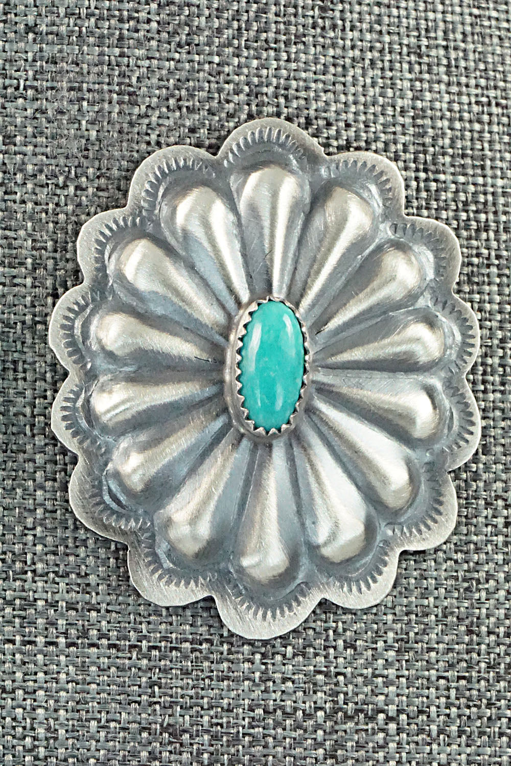 Turquoise & Sterling Silver Earrings - Dale Morgan