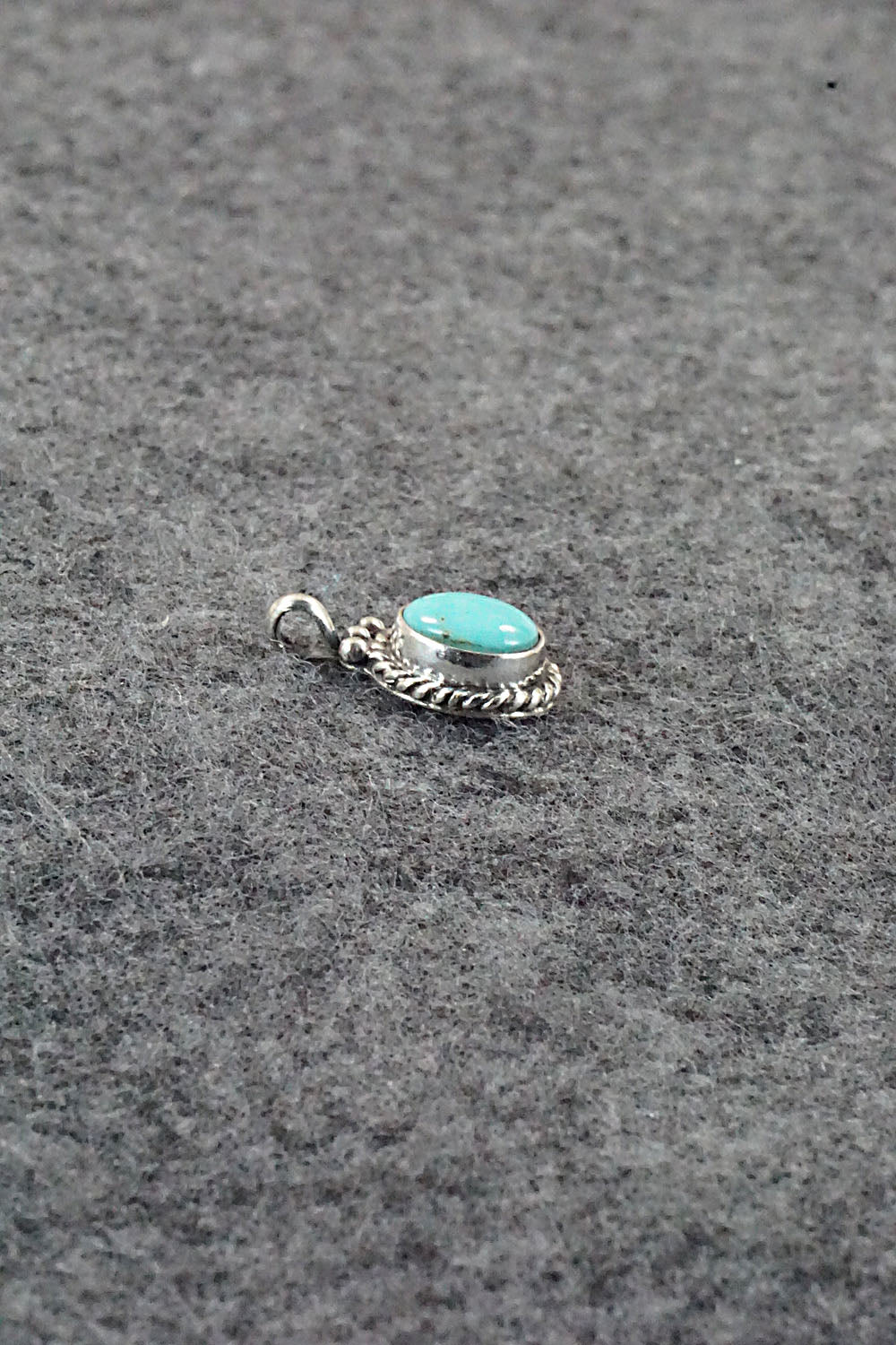 Turquoise and Sterling Silver Pendant - Jan Mariano