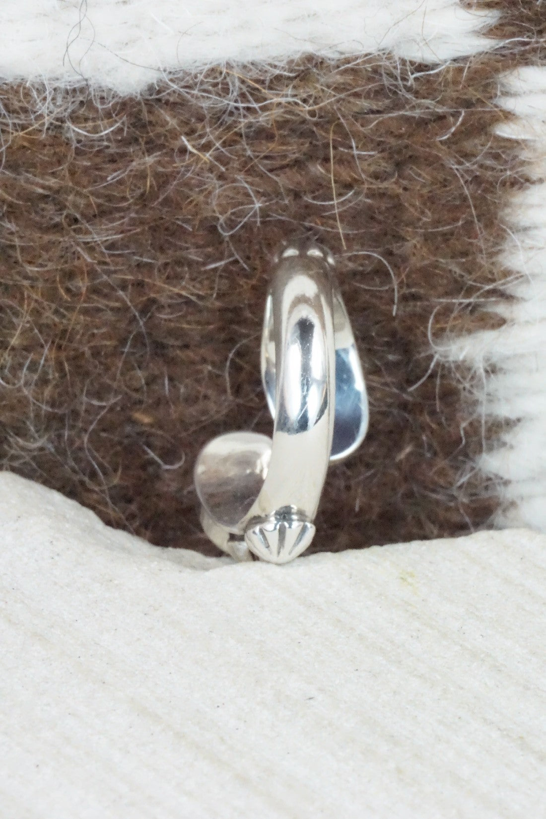 Turquoise & Sterling Silver Ring - Freida Martinez - Size 3.75