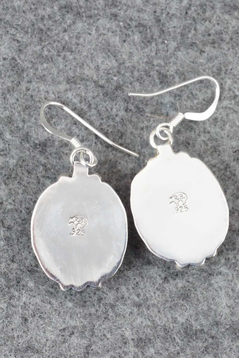 Turquoise & Sterling Silver Earrings - Louise Joe