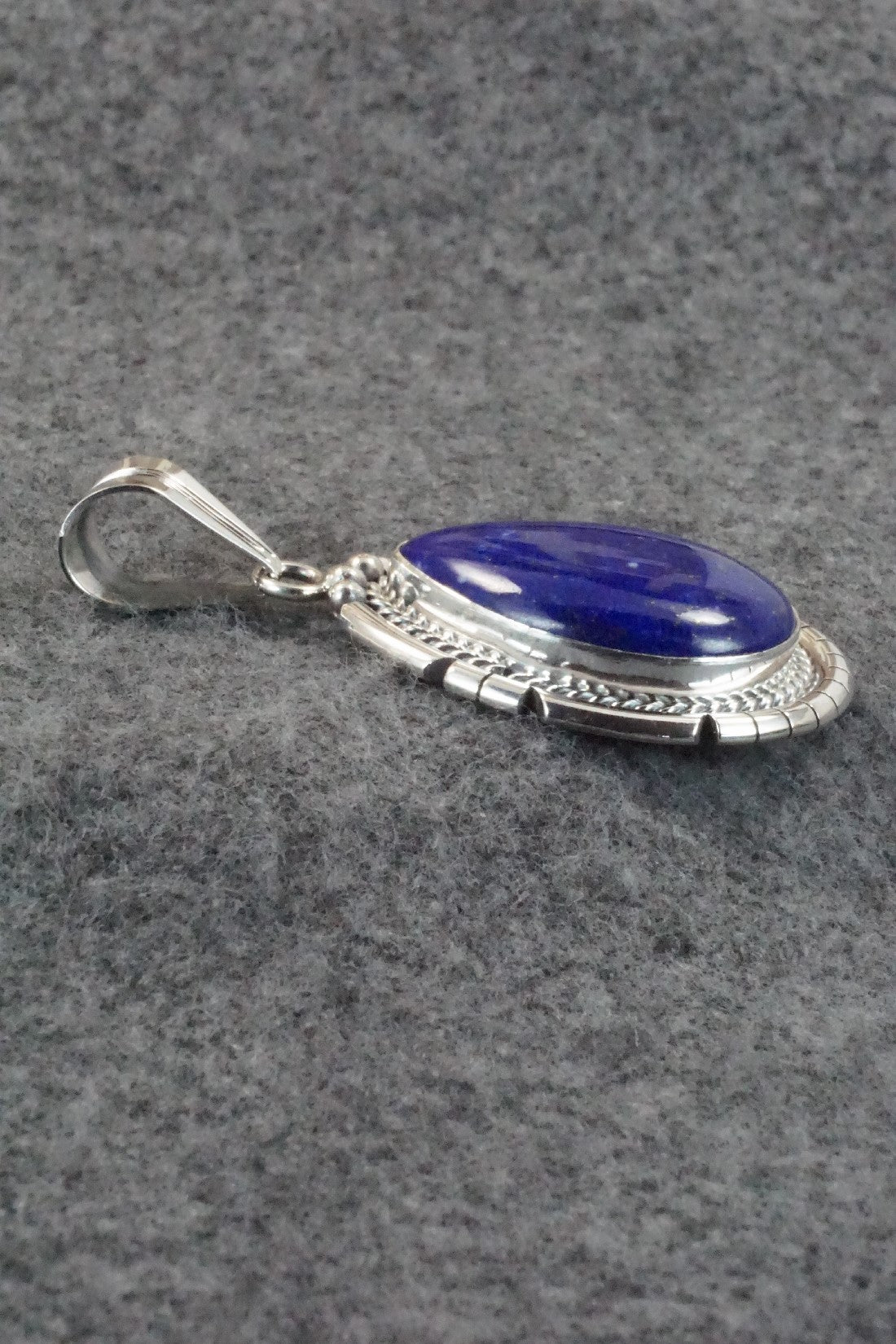 Lapis & Sterling Silver Pendant - Samuel Yellowhair