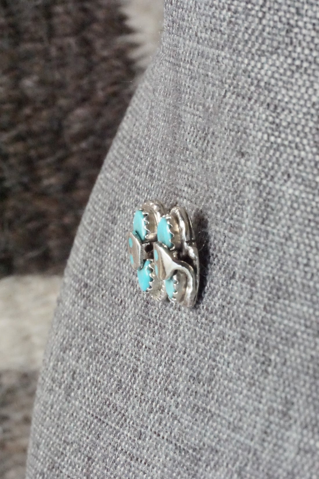 Turquoise & Sterling Silver Earrings - Joy Calavaza