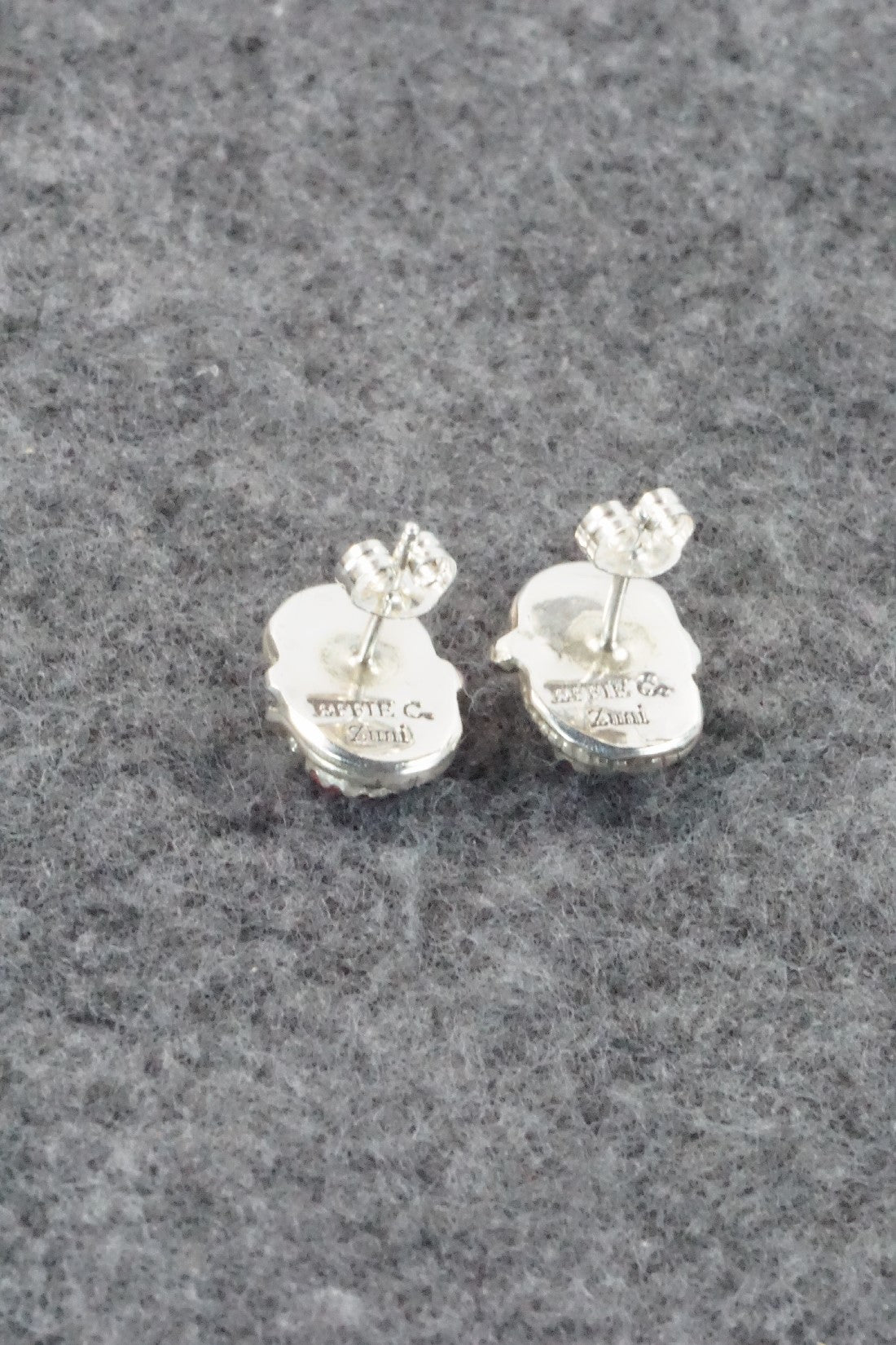 Turquoise, Coral & Sterling Silver Earrings - Joy Calavaza