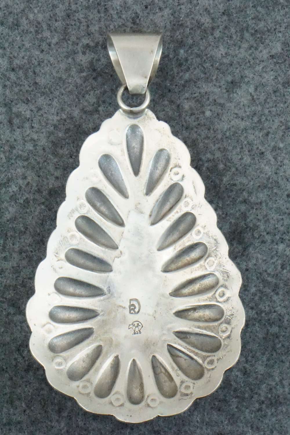 Turquoise & Sterling Silver Pendant - Raymond Delgarito