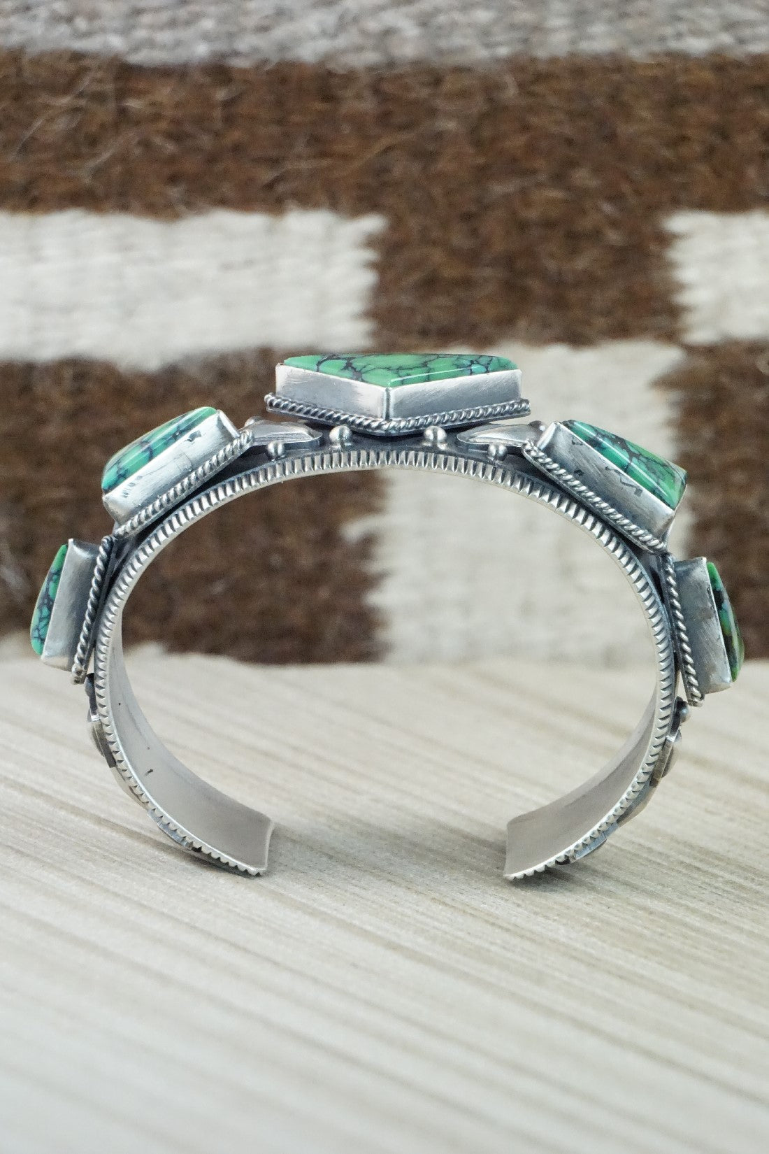 Variscite & Sterling Silver Bracelet - Derrick Gordon