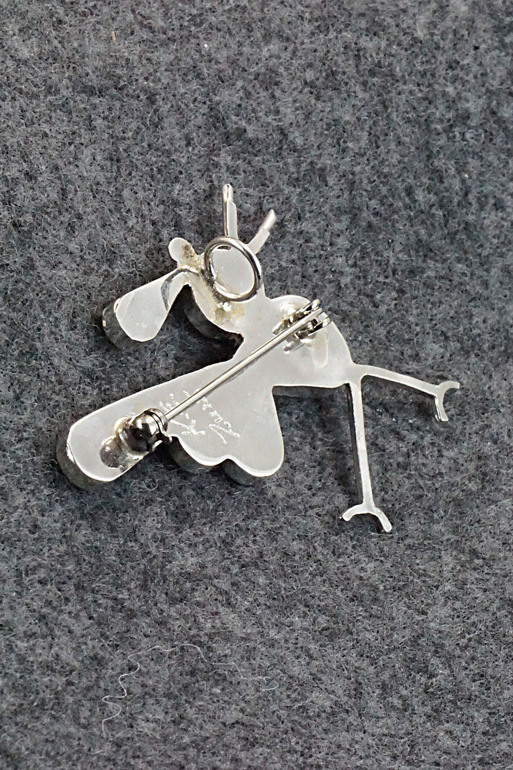 Multi Stone and Sterling Silver Pendant & Pin - Kelly Edaakie