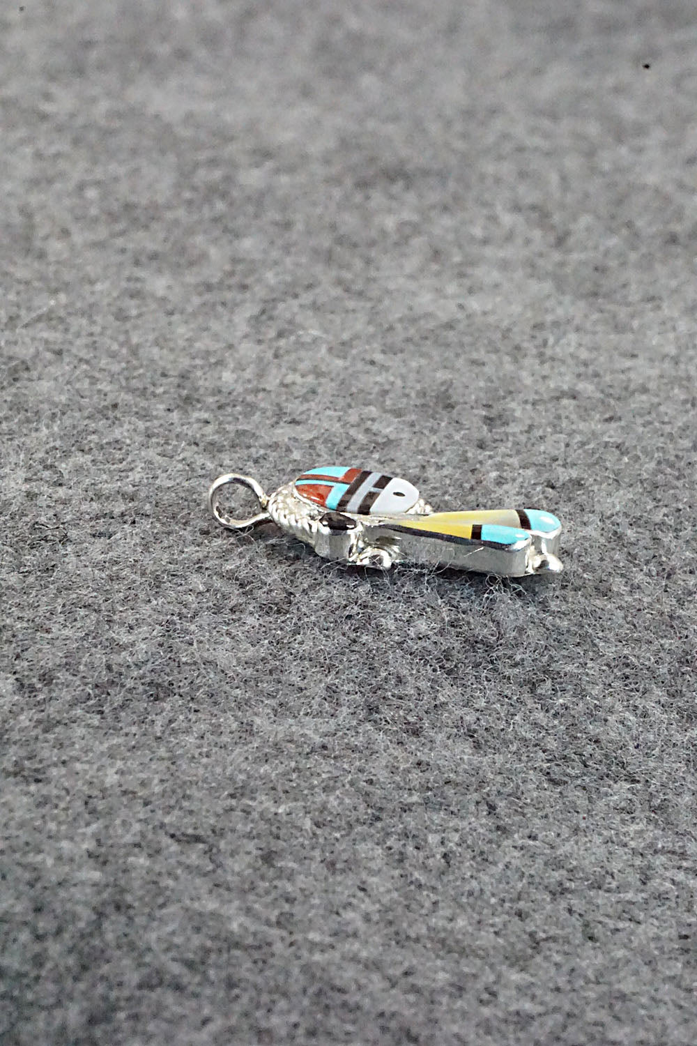 Multi Stone and Sterling Silver Pendant - Geraldine Lonjose