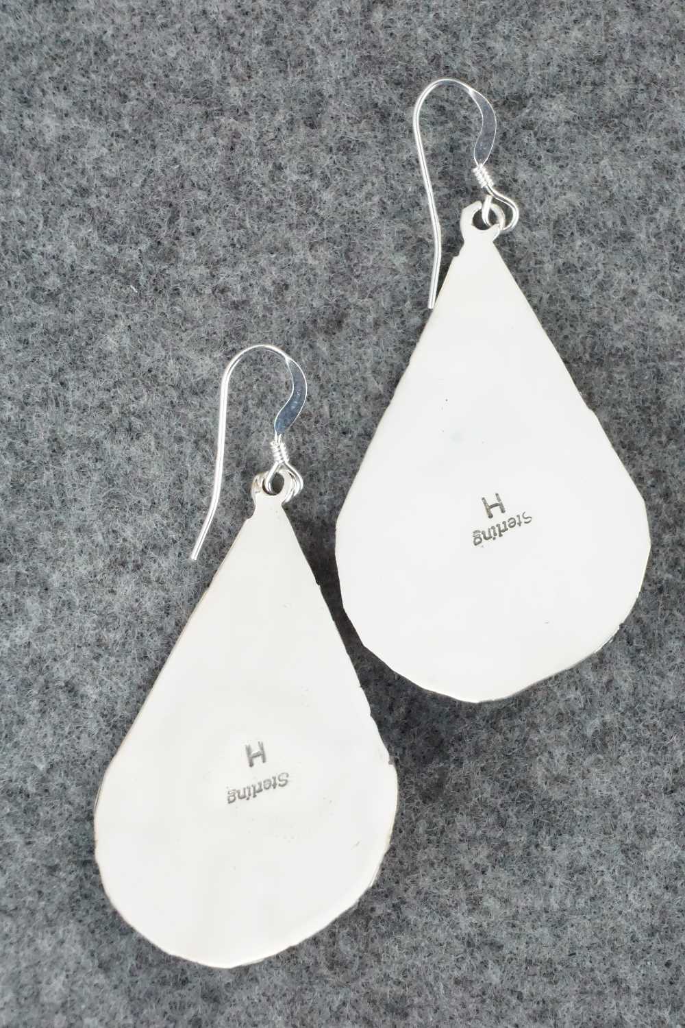 Turquoise & Sterling Silver Earrings - Henry Attakai