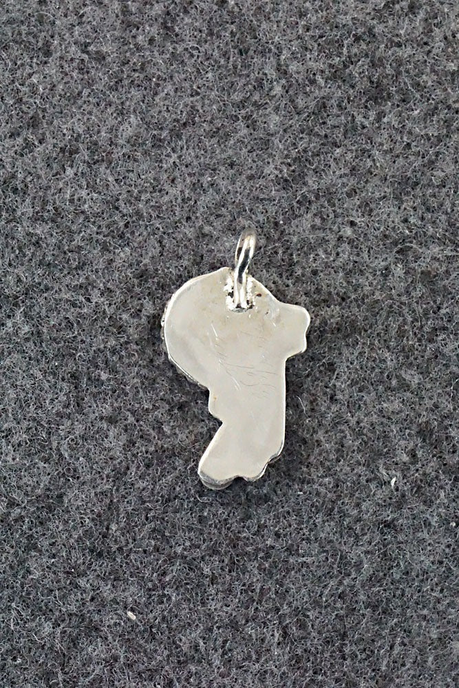 Multi Stone and Sterling Silver Pendant - Geraldine Lonjose