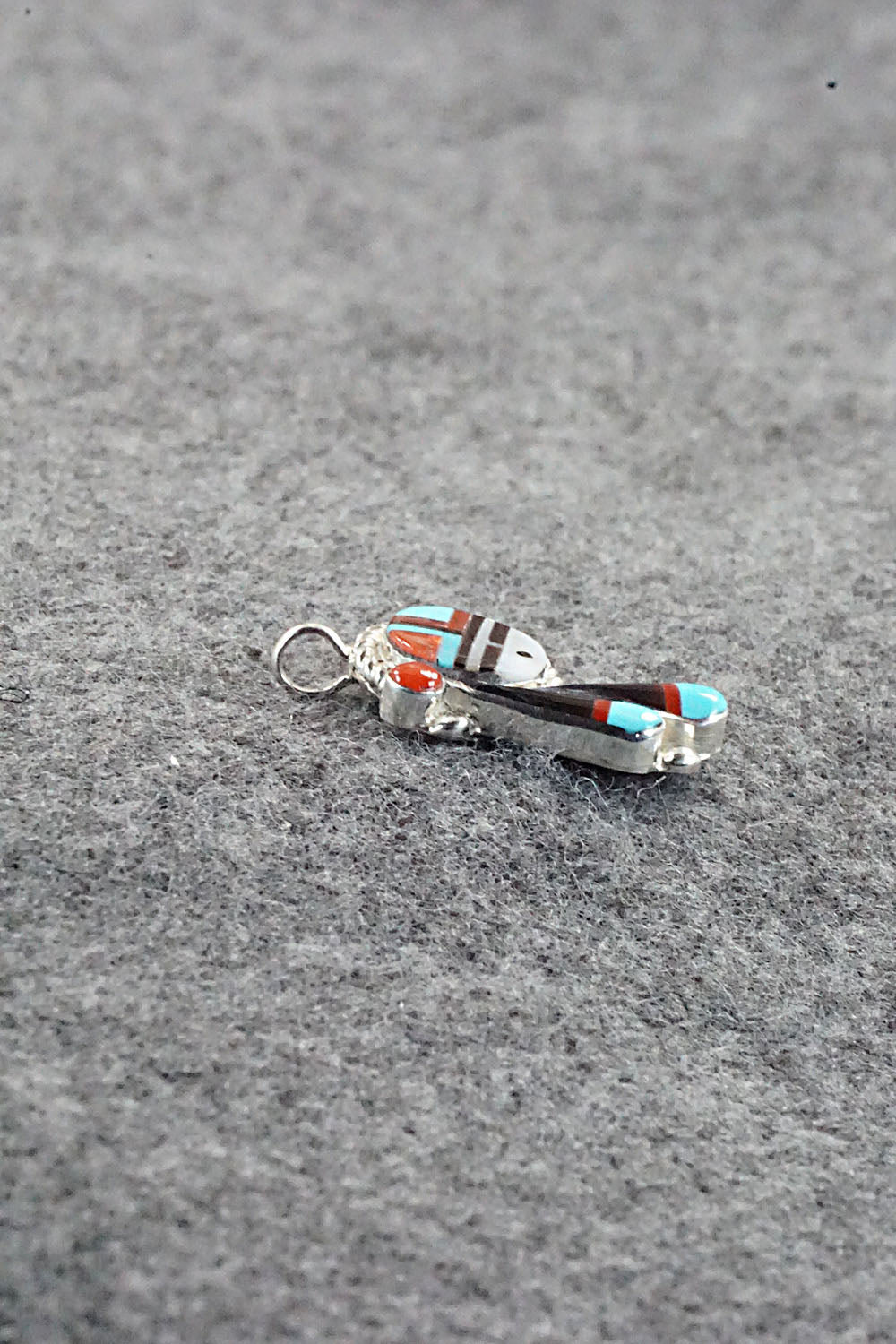 Multi Stone and Sterling Silver Pendant - Geraldine Lonjose