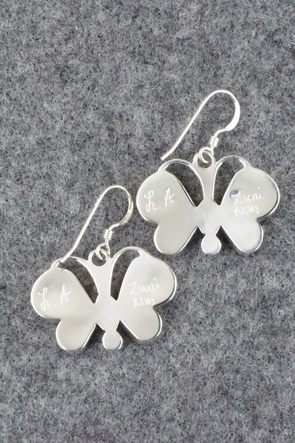 Multi Stone & Sterling Silver Inlay Earrings - Leavus Ahiyite