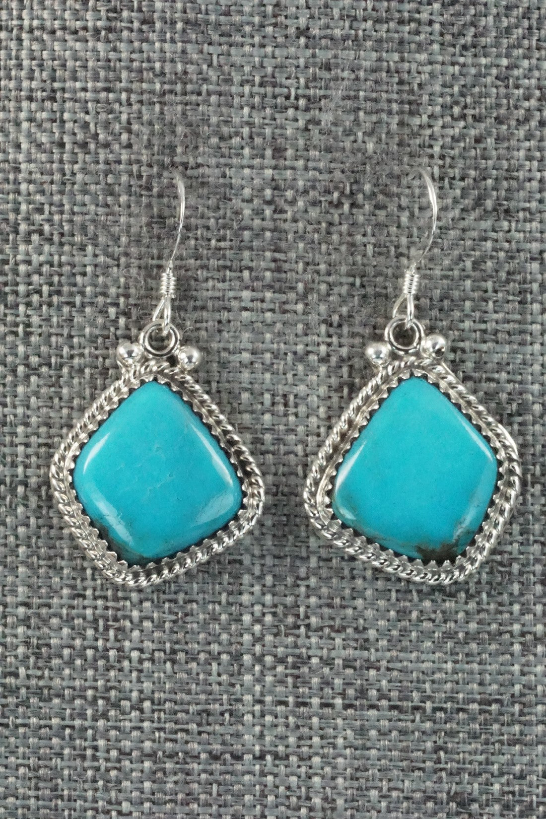 Turquoise and Sterling Silver Earrings - Sharon McCarthy