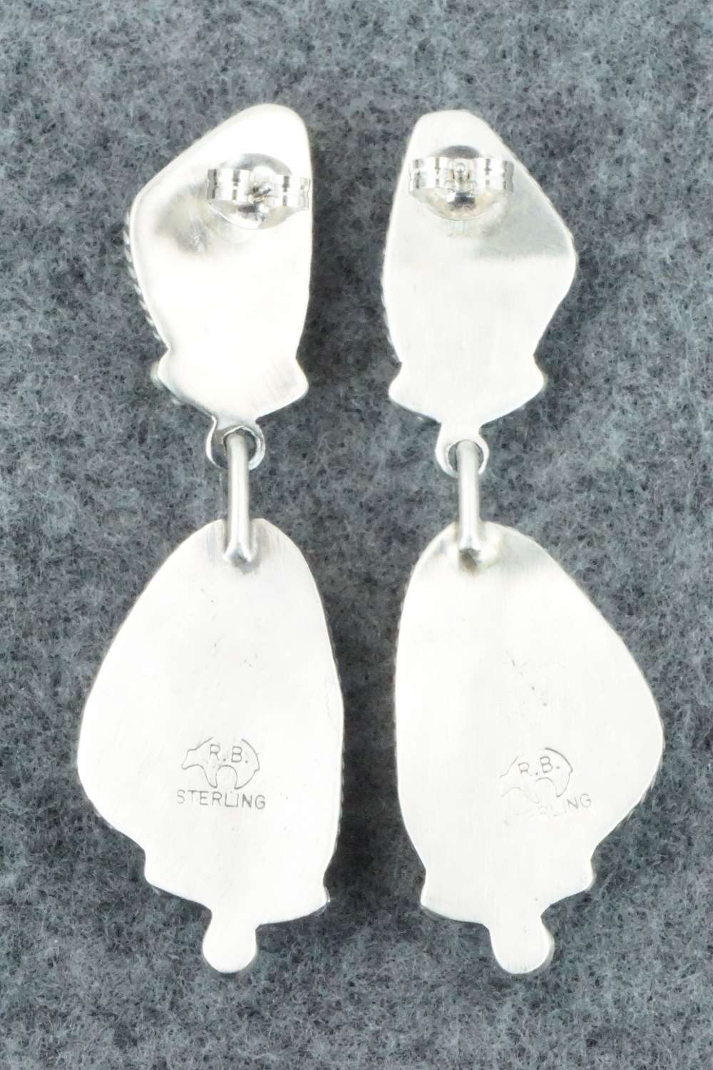 Turquoise & Sterling Silver Earrings - Verley Betone