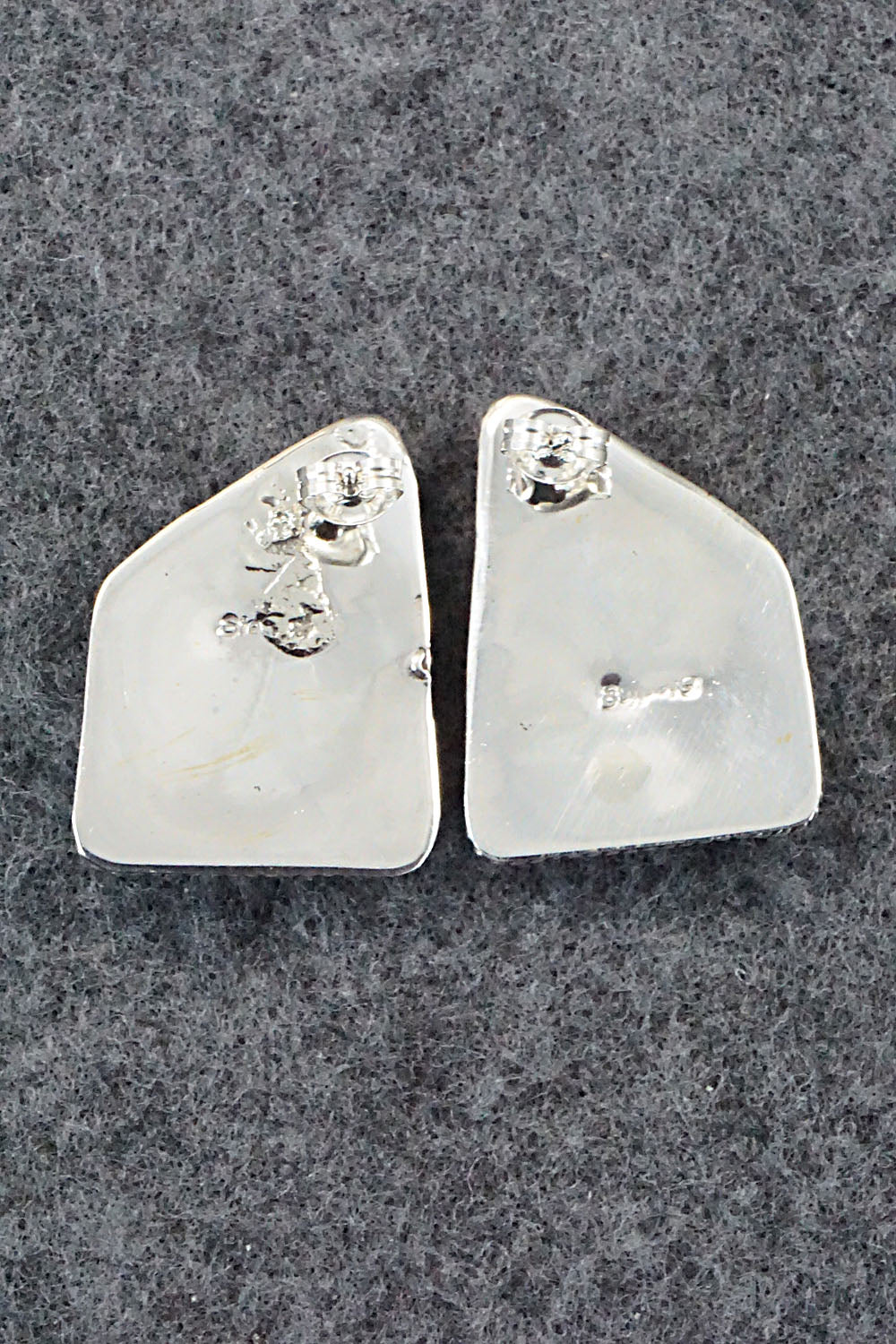 Turquoise & Sterling Silver Earrings - Rosie Chee