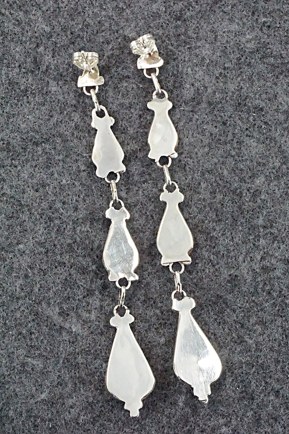 Multi Stone & Sterling Silver Earrings - David Boone
