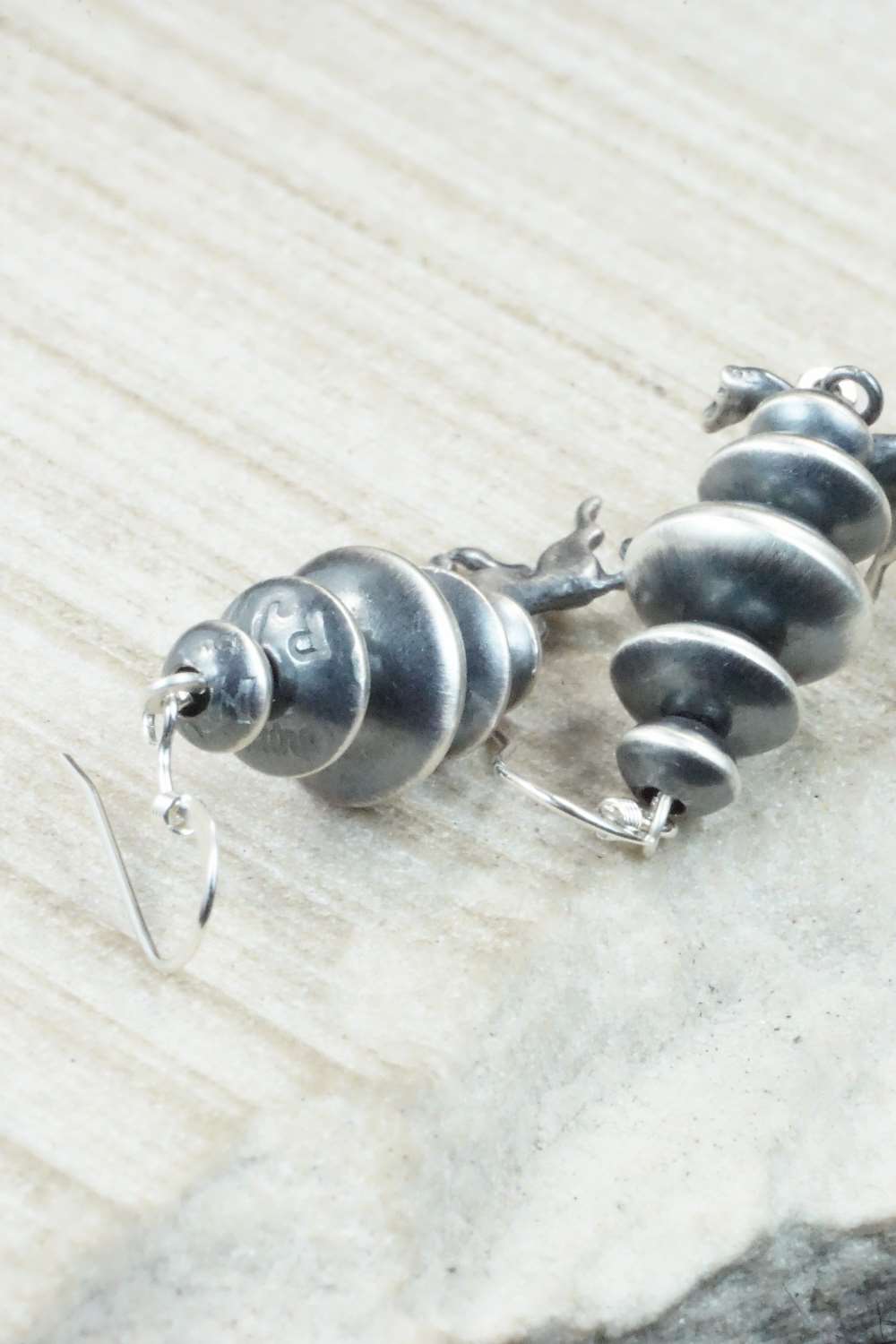 Sterling Silver Navajo Pearl Earrings - Preston Haley