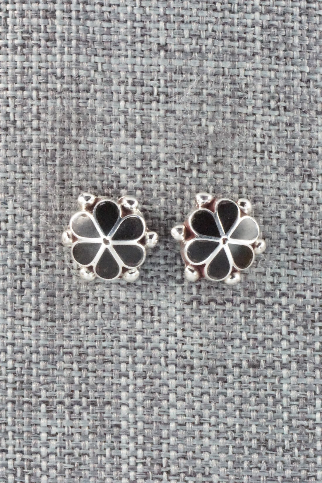 Onyx & Sterling Silver Earrings - Bernedette Hattie