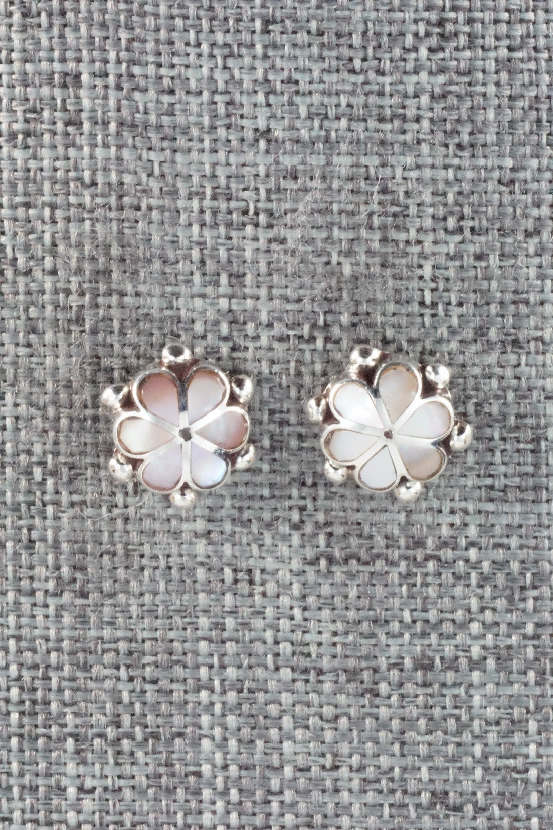 Mother of Pearl & Sterling Silver Earrings - Bernedette Hattie